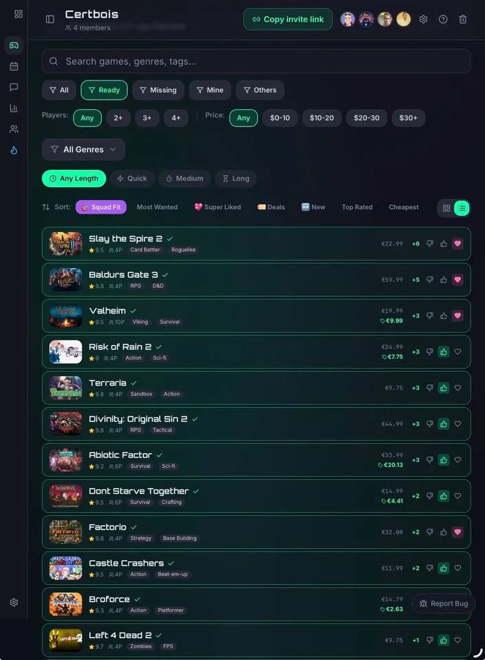 Connect Steam — or just sign up